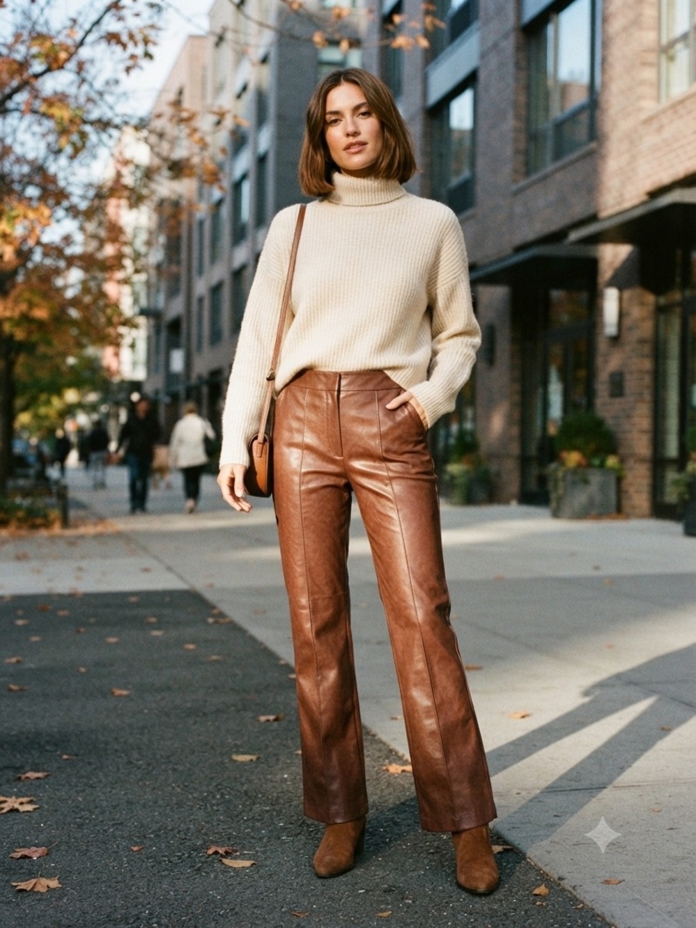 Anthropologie Avec Les Filles Faux Leather Pants Trousers